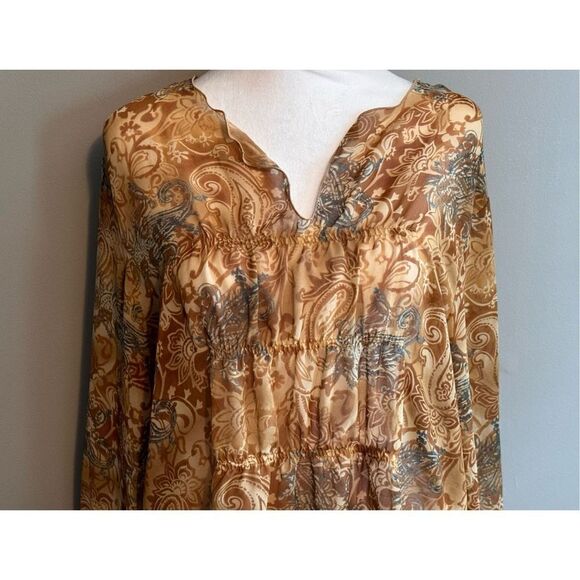 George Sheer Blouse, size XL - Picture 3 of 10